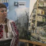 На Київщині у рамках пленеру «Мощун – незагоєна рана» художники малюють зруйновані будинки