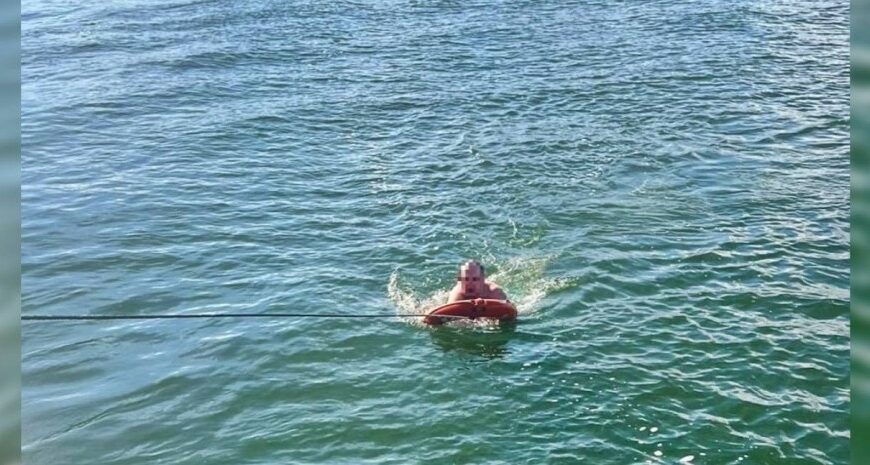 Хвилями віднесло від берега: військові моряки врятували українця в Чорному морі (фото)