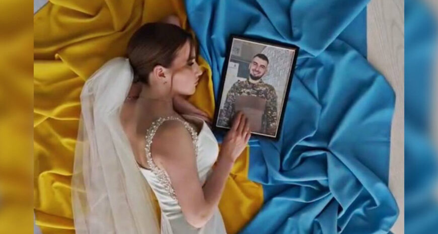 «Не віриться»: українка влаштувала весільну фотосесію на згадку про коханого із ЗСУ