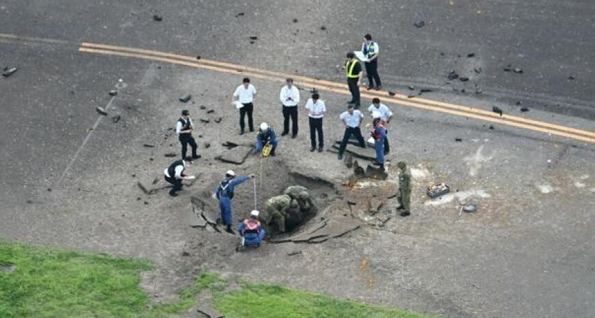 В аеропорту Японії вибухнула американська бомба часів Другої світової війни (відео)