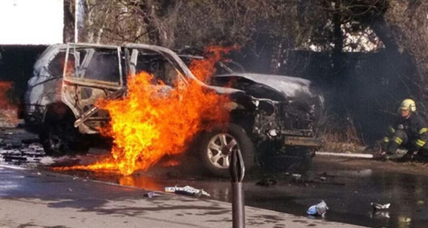 В Одеській області вибухнув автомобіль: соцмережі пишуть про підрив машини співробітника ТЦК (фото)