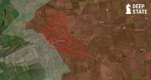 Ситуація в Гуляйполі / © t.me/DeepStateUA