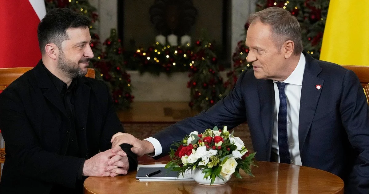 Зеленський і Туск.