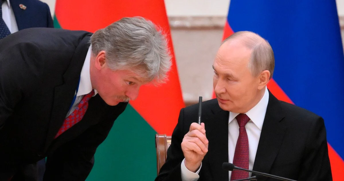 Дмитро Пєсков і Володимир Путін.