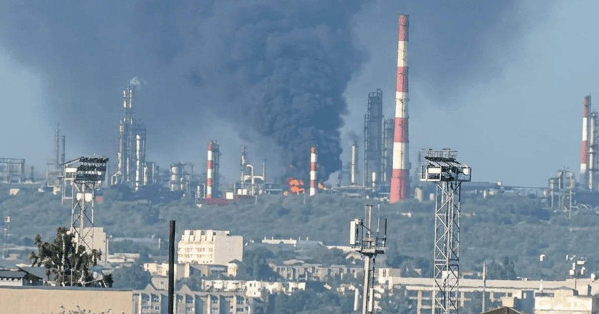 Syzran refinery after the attack