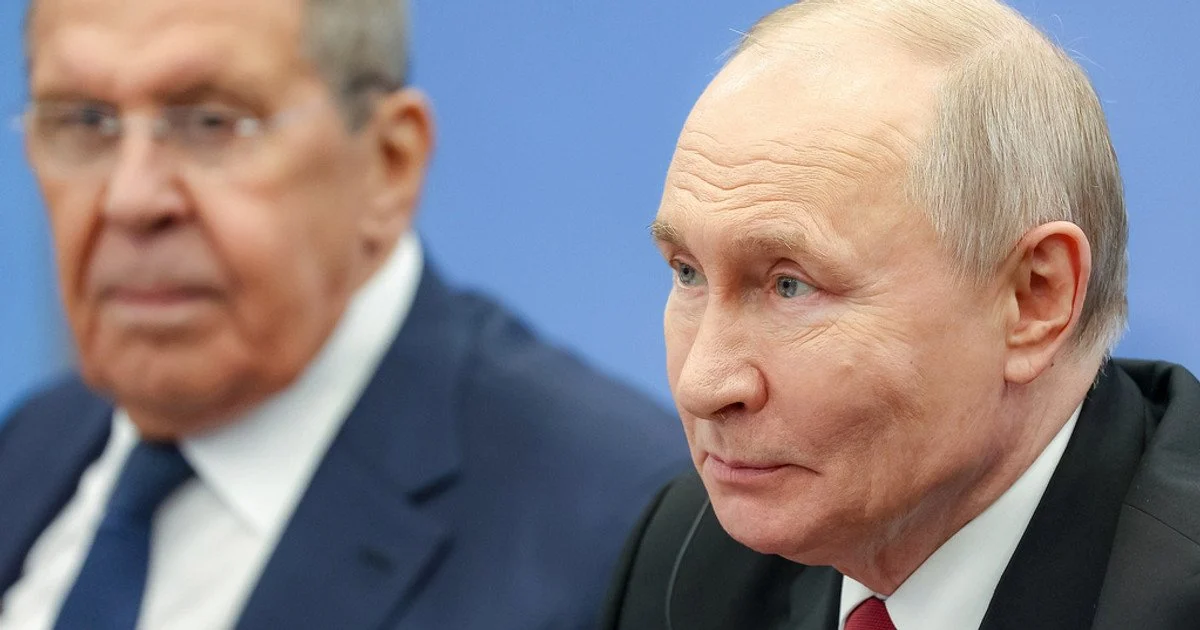 Lavrov and Putin. Lavrov and Putin.