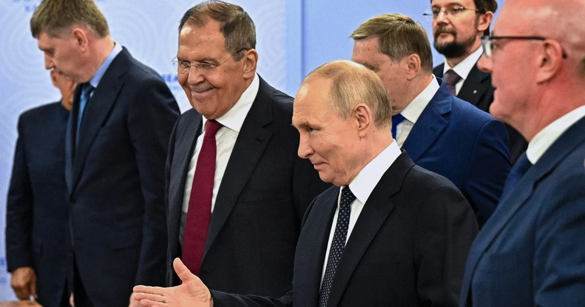 Lavrov and Putin. Lavrov and Putin.