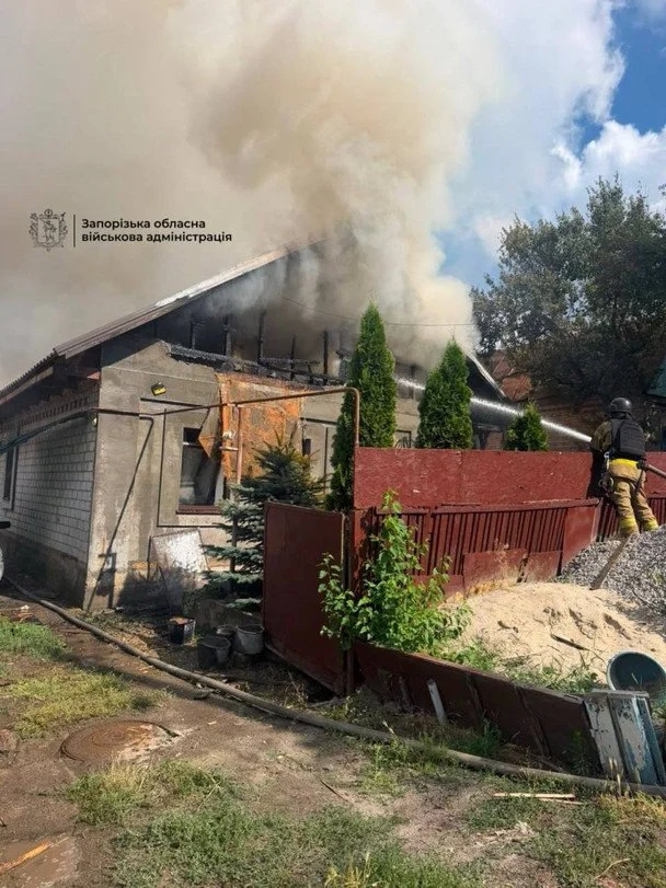 Наслідки обстрілу / © Очільник Запорізької ОВА Іван Федоров