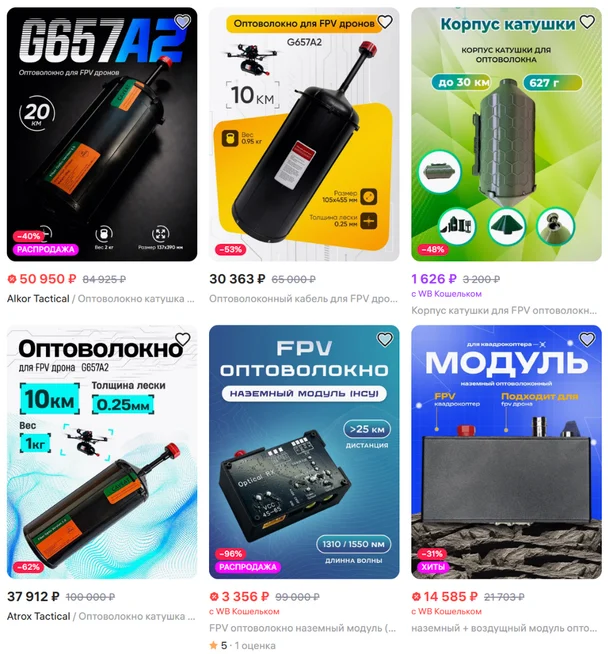 Деякі товари з каталогу Wildberries призначені для забезпечення російської армії / © Фото з відкритих джерел