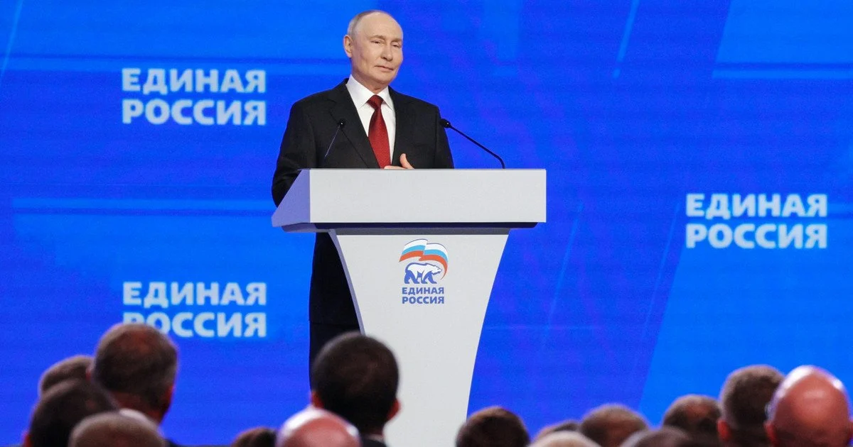 Виступ президента РФ Володимира Путіна на партійному з’їзді «Єдиної Росії» Виступ президента РФ Володимира Путіна на партійному з’їзді «Єдиної Росії»