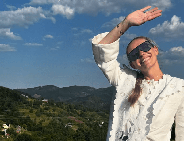 Катерина Осадча – телеведуча продемонструвала українські Карпати