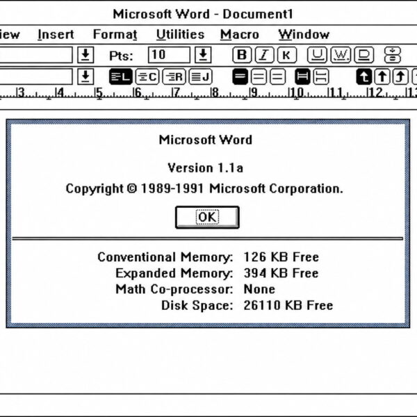Легендарний текстовий редактор Word 1.1a з 1990 року тепер працює на Windows 11.