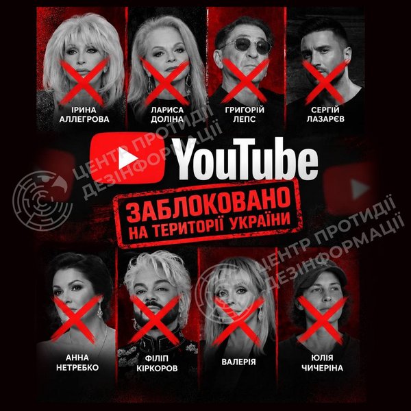РНБО вніс російських блогерів до санкційного списку